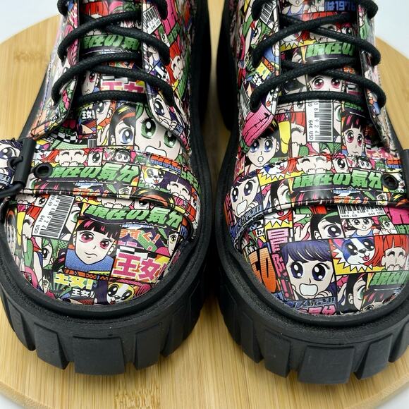 Current Mood Reckless Adventure Combat Boots Anime Design - Size 7 - Picture 5 of 16